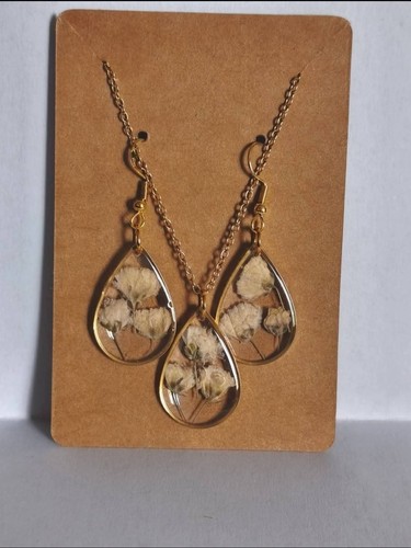 Ensemble bijoux blanc - ensemble,