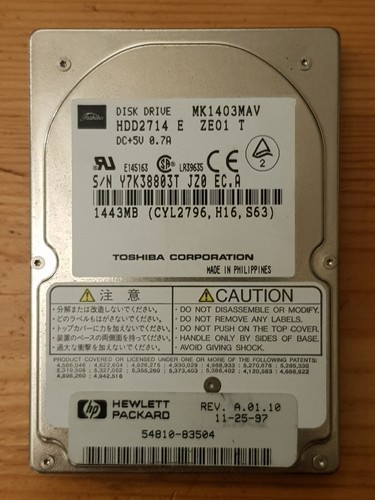 Disque dur 54810 83504 - dur, hp