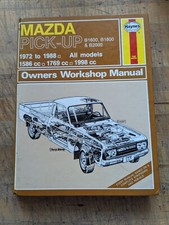 Mazda Pick-up B1600 B1800 B2000 1972-1988 Haynes Owners Workshop Manual