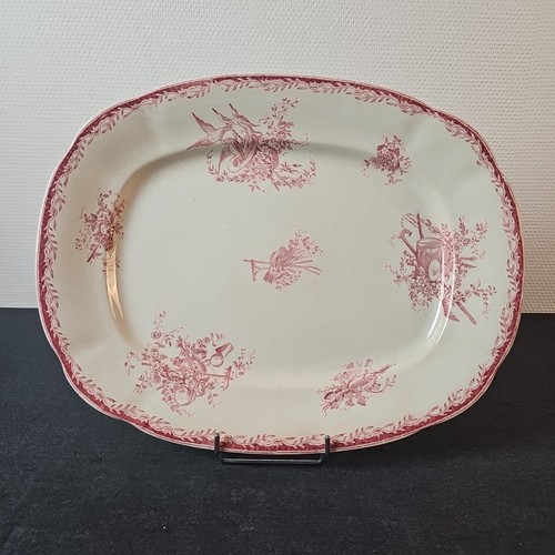 Plat rectangulaire décor - plat,