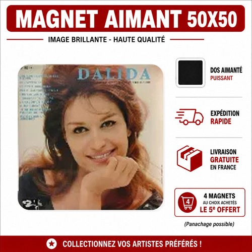 Magnet dalida 5x5 cm aimant - ,