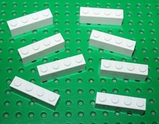 Lego 8 White Brick 1x4 ref