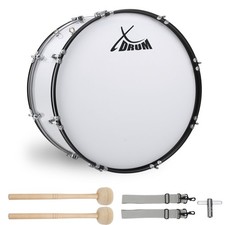 Grosse Caisse de Batterie Tambour Bas Marche Orchestre 24''x12'' avec Maillet