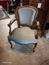 fauteuil cabriolet bleu style