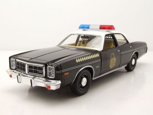 Dodge monaco 1977 noir blanc - dodge,