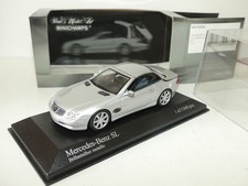 MERCEDES SL WITH OPENING ROOF 2001 Gris 1:43