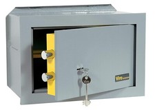 Coffre-fort mural mécanique Viro 31x19x20 avec serrure à double panneton - Salon