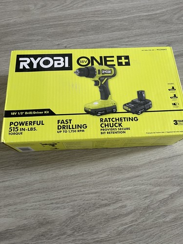 Ryobi one 18v cordless 2 - 18v, 1/2