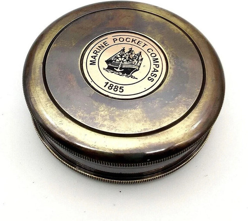 Ancienne boussole poche - de,
