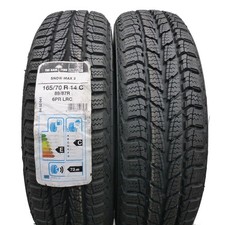 165 70 14C 2 X UNIROYAL 165/70 R14C 89/87 Pneus D'Hiver 2012/2018 Non Utilisés