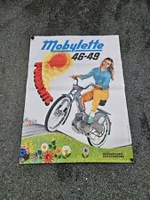 Old advertising poster Mobylette Motobecane Motoconfort vintage decoration