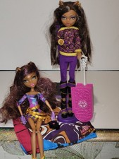 2 Poupees Monster High  Clawdeen Wolf Et Scaris 2008 Et 2012 +  Accessoires 