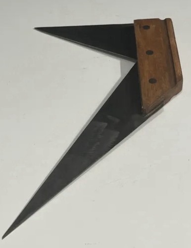 Outil ancien équerre double - outil,