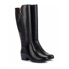Pikolinos Z28108* Womens Black Leather Daroca Riding Boot Sz US 7.5-8M EU 38
