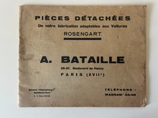 A. Bataille: Catalogue Pièces
