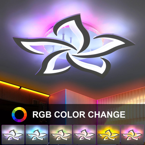 Plafonniers led modernes rgb - plafonniers,