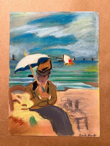 Dessin tableau claude monet - et,
