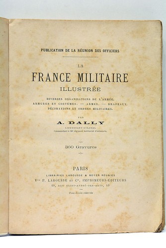 Livre ancien dally - livre, france