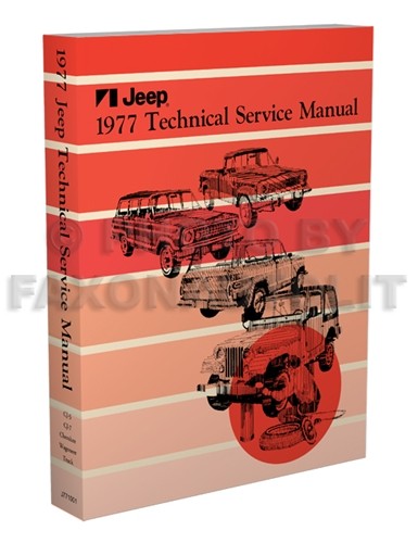 1977 jeep atelier manuel cj5 - 1977,