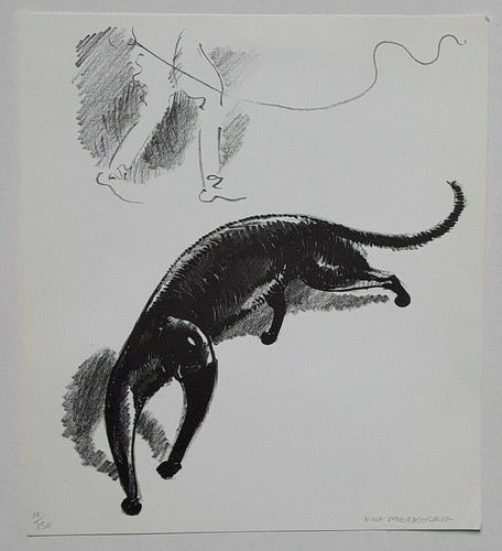 Panthere noire lithographie - noire,