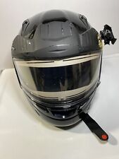 Casque Zox Black Helmet Snowmobile With Face Shield Size XL With Bag