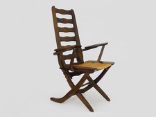 Transat chair relax beech chair brand TRICONFORT France Design 1960s