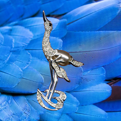 Crane colgante real - real, plata