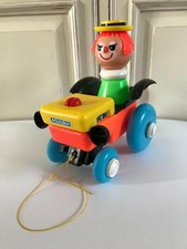 1 ⚜️ Old Educalux Tractor Toy To Pull Made In France Vintage