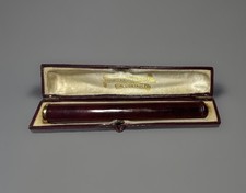 Ancien Fume cigarette ambre or