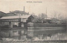 EINVILLE - la saline Saint Laurent, barges. 74475