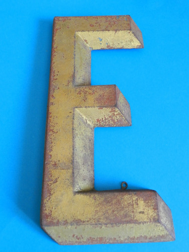 Lettre zinc doré - lettre, 20