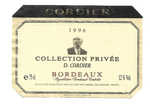 Etiquette vin cordier - etiquette,