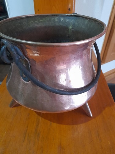 Vieux chaudron cuivre eme - chaudron,