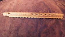 Flûte bois gravé ex-