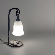Lampe art deco en fer forgé