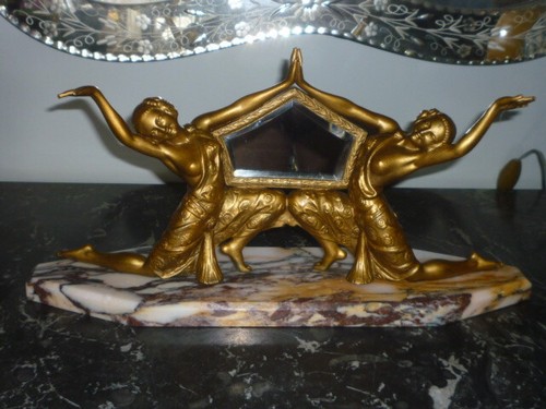 Ancien miroir biseaute - ancien,