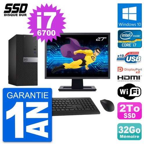 Tour dell 7040 ecran - ecran, 27"