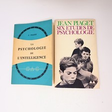 Jean Piaget Lot 2 Livres Psychologie de l'Intelligence/Six Études de Psychologie