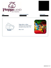E-Billet Enfant Plopsaland De
