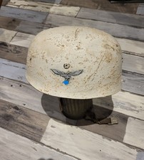 Casque parachutiste allemand WW, camo blanc