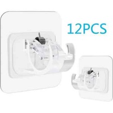 Support Rideau Support de Tringle à Rideau Auto Adhésif sans Perçage x12 Pcs