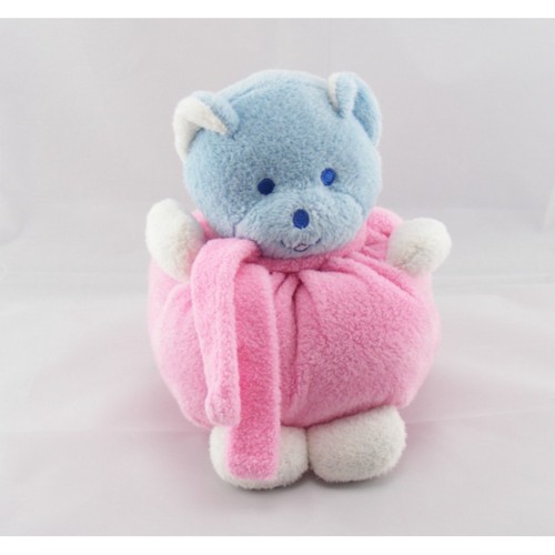 Doudou ours boule rose musti - rose,