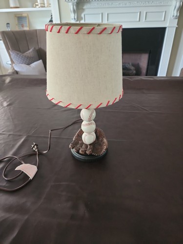 Vintage baseball table lamp - vintage,