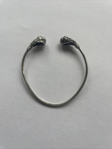 Bracelet jonc tête lion - jonc,