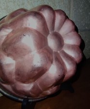  ANCIEN MOULE À GÂTEAUX POUR DÉCO VINTAGE EN  CUIVRE AVEC CROCHET MURAL - 25 X12