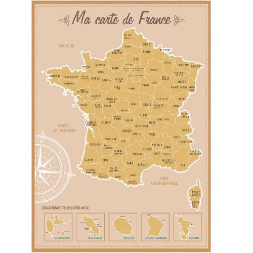 Décoration murale carte - , de