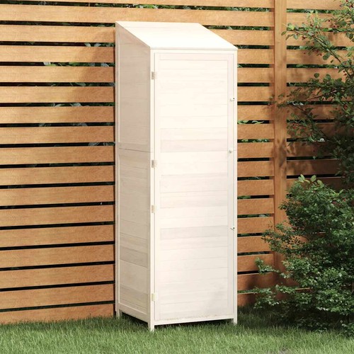 Remise jardin blanc - jardin,
