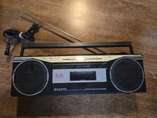 Sanyo WC-2000 AC / DC Boombox Radio Cassette Player Vtg Retro 80s EUC Japan