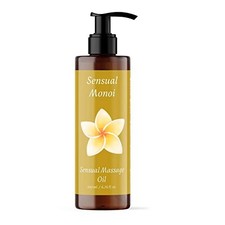 Huile de Massage Relaxante fleur de Monoï - BIO - 200ml - Pour des Massages C...