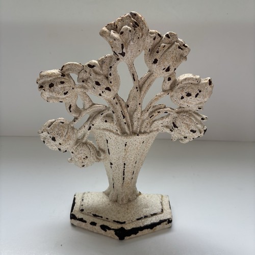 Antique cast iron tulip - cast,